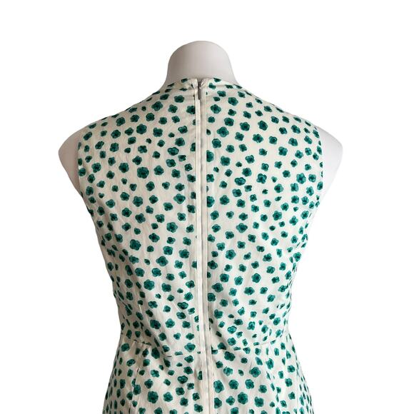 REBECCA TAYLOR Mini Dress Classic Emerald Daisy Floral Print Faux Wrap NEW - Picture 6 of 16